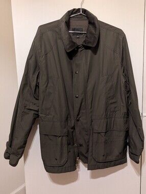 NWT J. Crew Men's Dark Olive Utility Jacket - Classic Field Coat